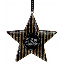 Χριστουγεννίατικo Αστέρι Μάυρο (17cm)